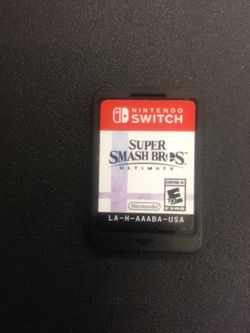 Nintendo Switch Game Super Smash Brothers Ultimate
