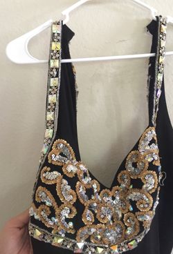Black sequin dress size 10