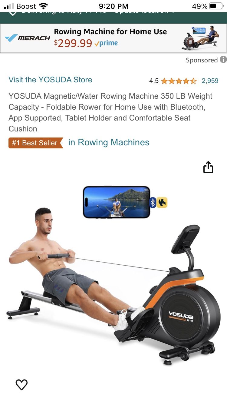 Rowing Workout Machine 