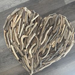 Wooden Heart Hanging 
