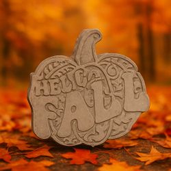 🎃🍂 Fall Concrete Decor – Handcrafted “Hello Fall”, Ghost, & Leaf Paver Stones 🍁👻