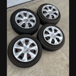 4 X 205/60r16 5x4.5 5x114.3 Stock Mazda 3 Rsx Sentra Accord Civic Camry Mustang Altima rims Wheels Good 90% Treads Tires!