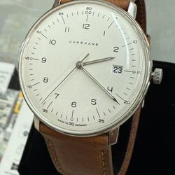JUNGHANS Max Bill Mega Solar White Dial Sapphire Men’s Watch