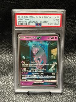MEWTWO GX SECRET MEWTUBE 78/73 2017 SHINING LEGENDS PSA9