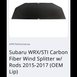 NEW-APR Performance Subaru WRX/STI Carbon Fiber Wind / Air Splitter W/ rods
