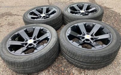22” Chevy Suburban Silverado Tahoe We Finance GMC Sierra Yukon Denali Rims Tires Cadillac Escalade