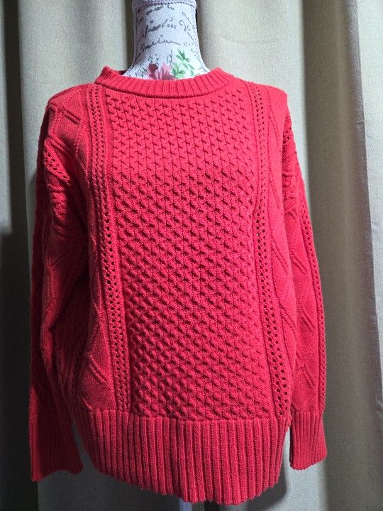 NWT A NEW DAY RED SWEATER  SZ SM