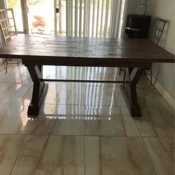 Dining Wooden Table Mesa de Madera Rústica
