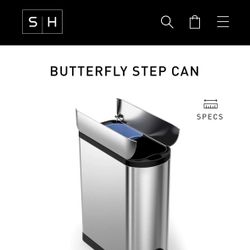 Simple Human Dual Bin Butterfly Lid Closure 