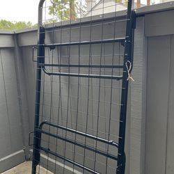 Twin Bed With Cover Open Box And Metal Frame