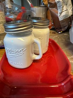 Mason Craft & More Storage Jar Mugs Set of 2