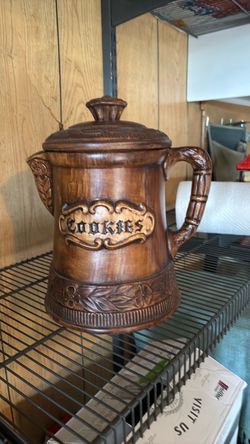 Large vintage coffee pot cookie jar