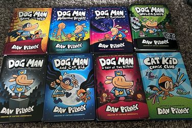 Dog man book set