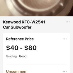 Kenwood Subwoofer