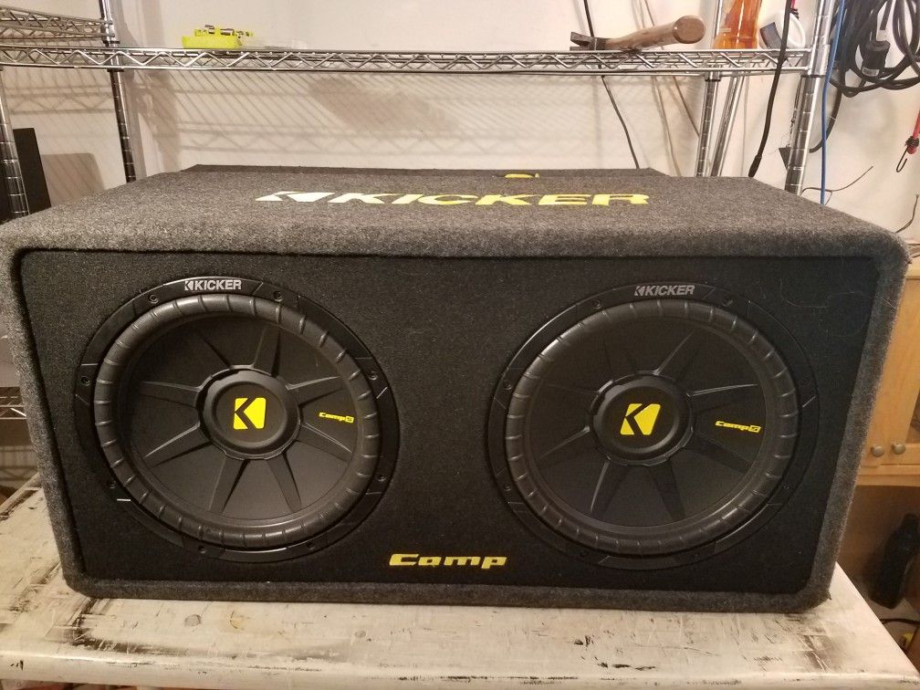12 inch Kicker Comp s subwoofers in a kicker ported box
