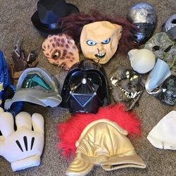 Lot Of Halloween Masks & Costumes
