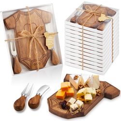 12 Set Baby Shower Gifts for Guest Prizes Clothing Shaped Mini Charcuterie Board