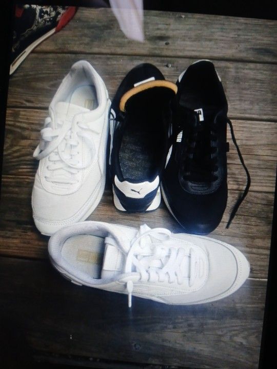 To pair of pumas marathon white Future Rider Black