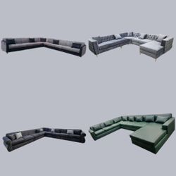 Brand NEW SECTIONAL Sofa  U Sofas  Chaise  Set 