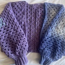 Crochet Cardigan Crop Top 
