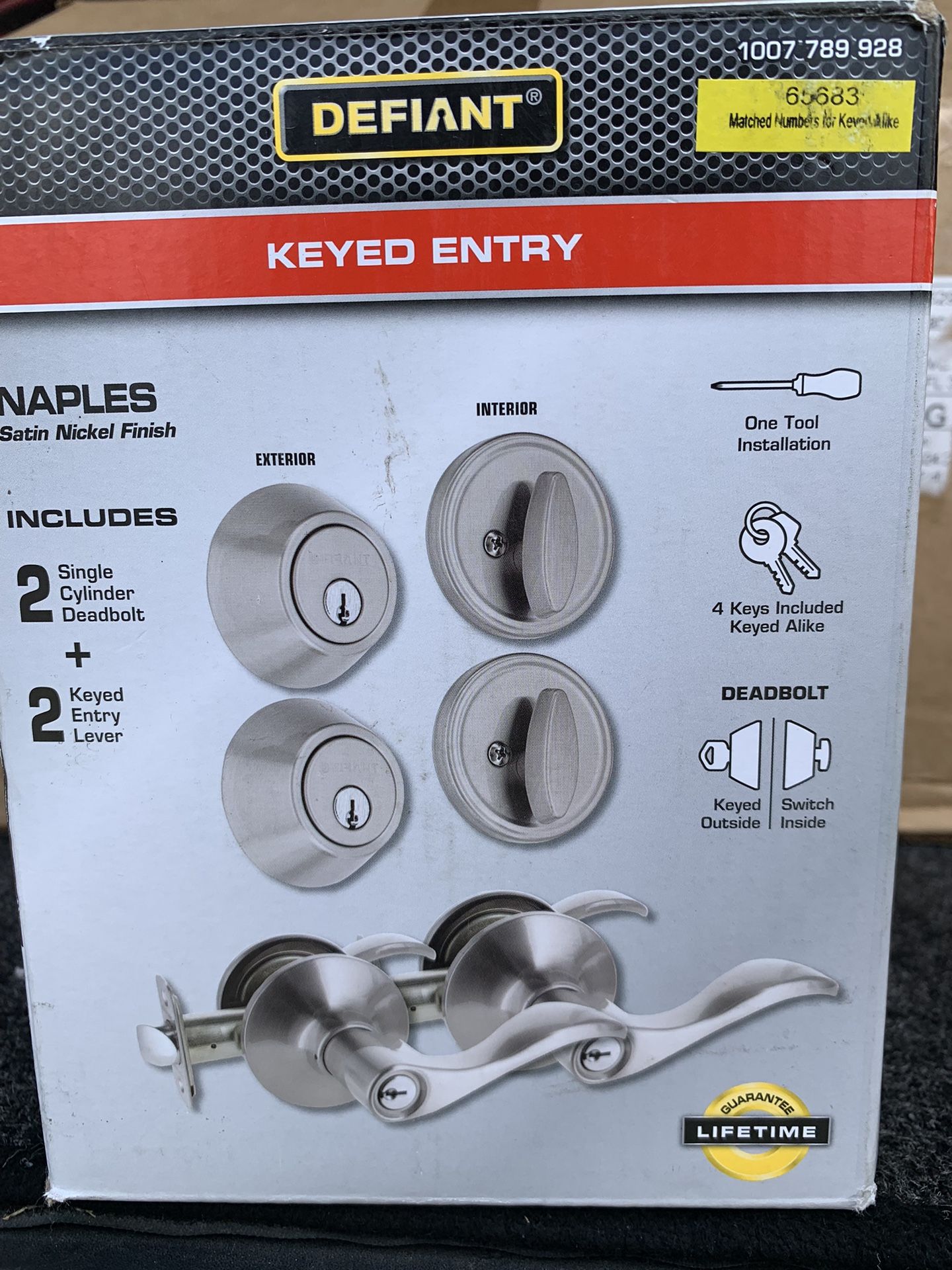 Defiant Entry Door Locks For Two Doors 