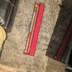 Custom 2 Piece Pool Stick  With Case Vintage 