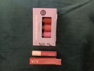Ilia tinted lip oil dew blush mini trio
