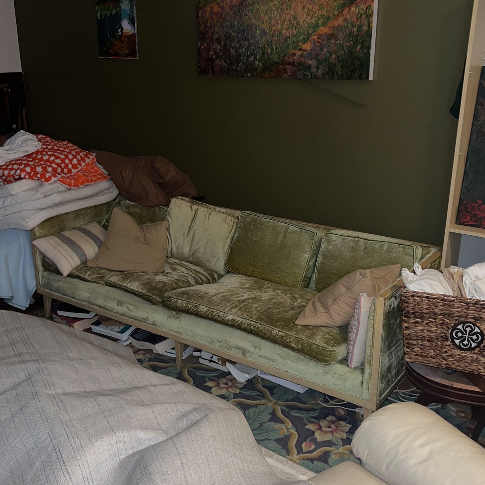 Couch, Computer Screens And Furniture