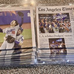 ⚾️ SET 2025 Dodgers World Series Los Angeles Times Newspaper 