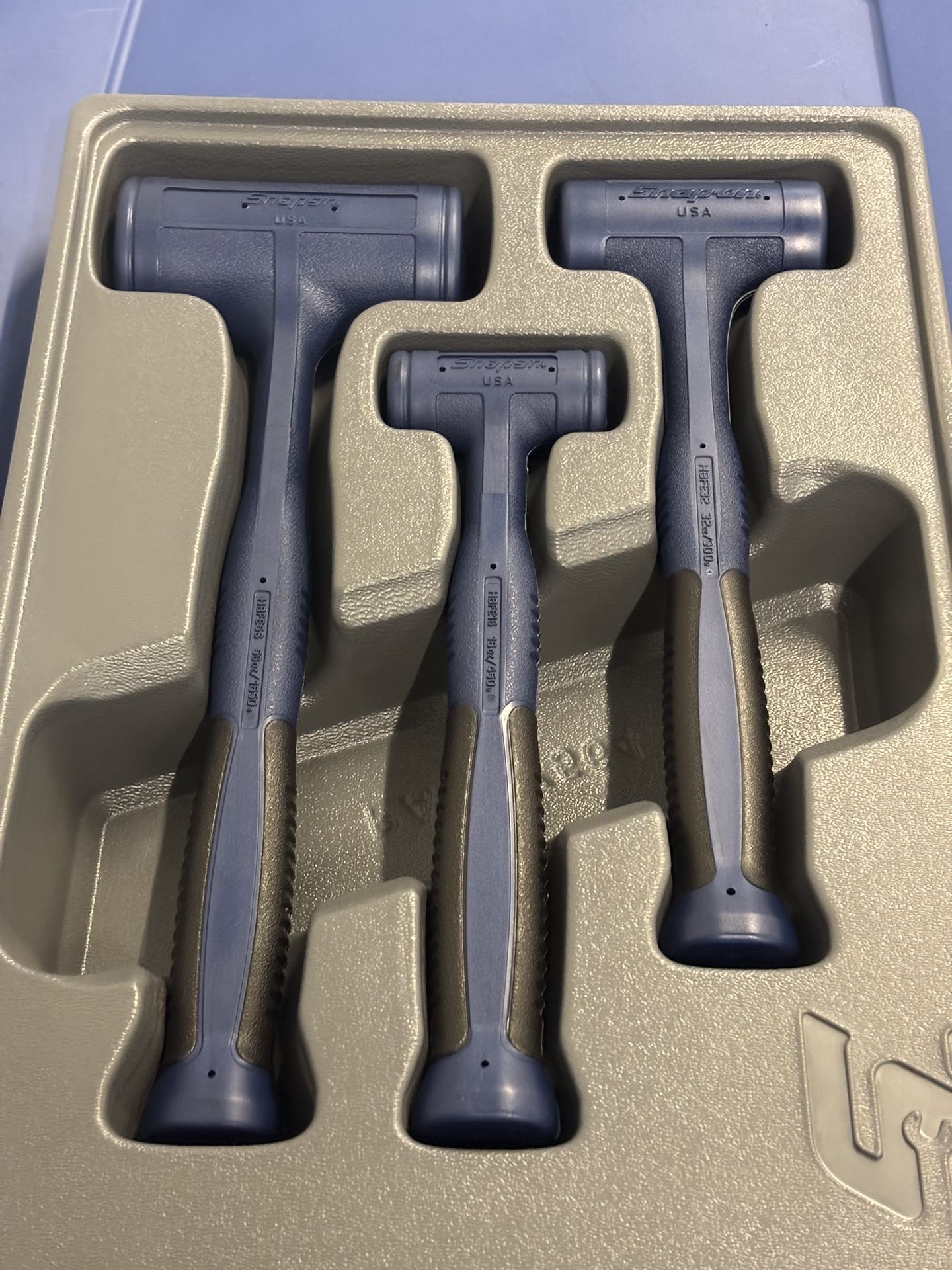 Snap-on Tools 3 pc Soft Grip Dead Blow Hammer Set (16, 32, 56 oz)