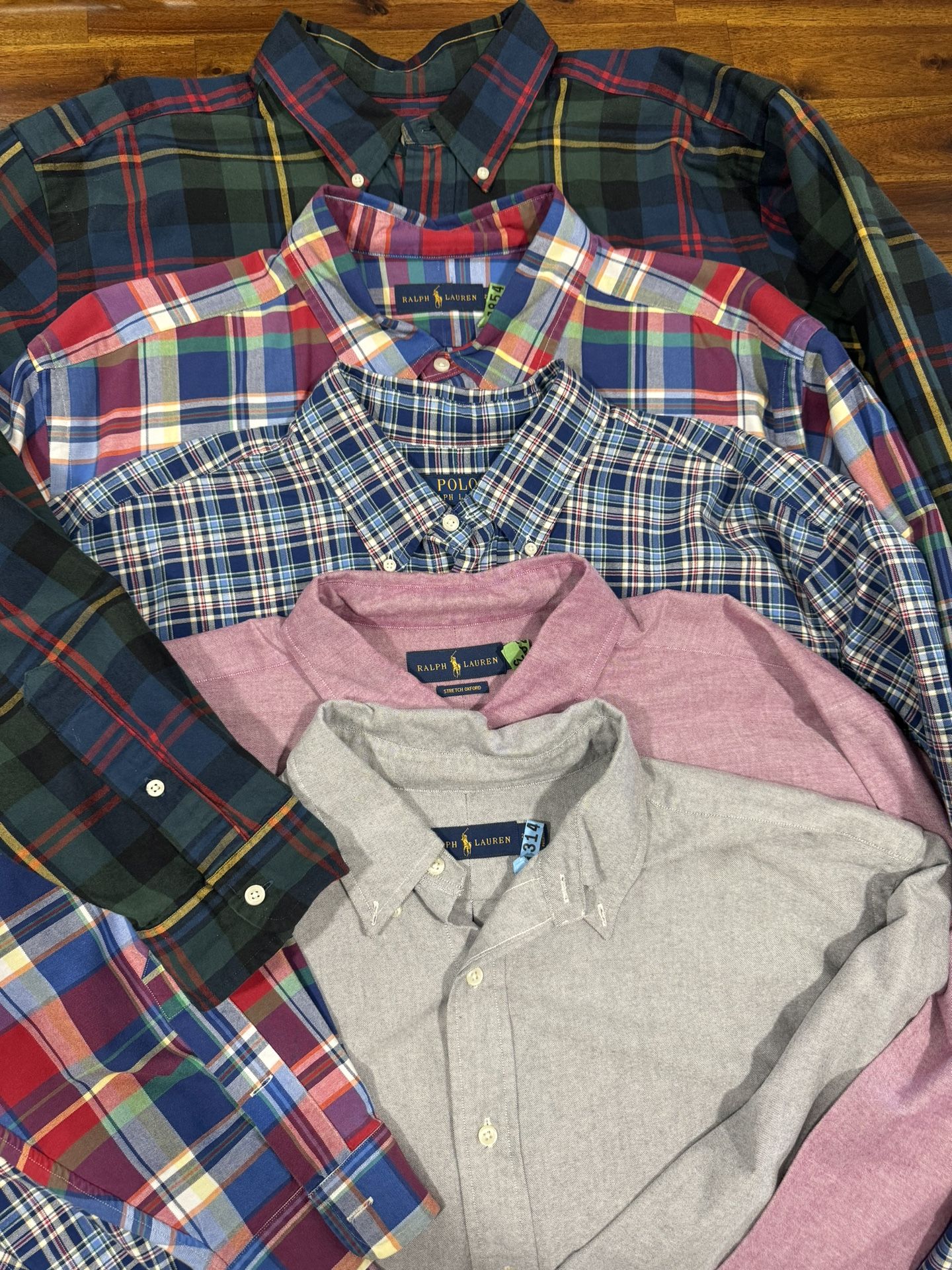 2XB RALPH LAUREN polo long sleeves 40 each