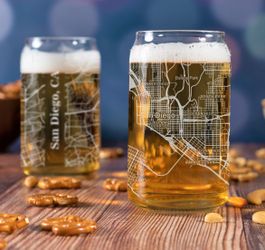 San Diego Beer Can Glass