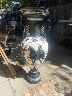 Large Greek Style Decorative Amphora Vase