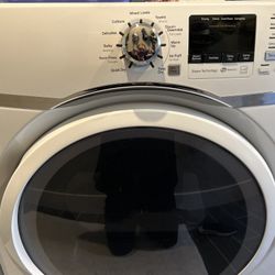 GE High End Electric Washer & Gas Dryer
