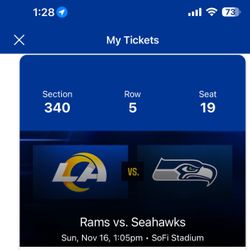 2 Tickets Rams Vs Seahawks 