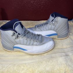 Jordan 12 Grey university blue men’s size 8.5