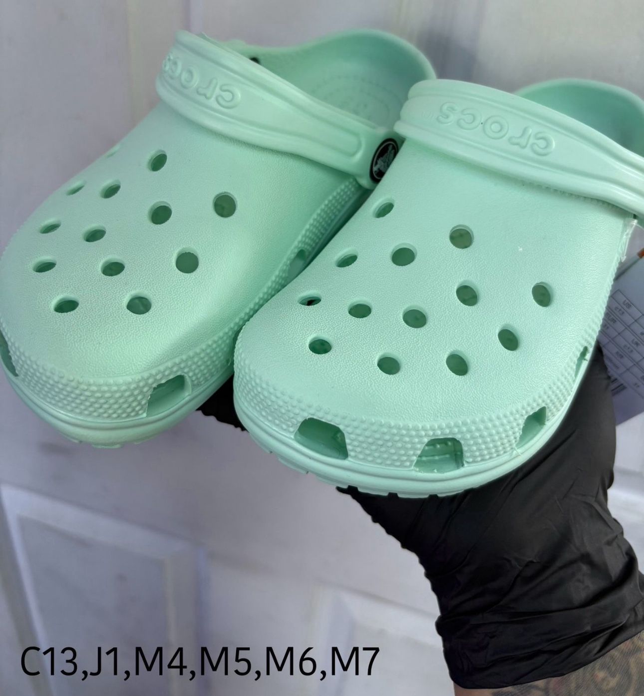 Mint Green Neo Crocs