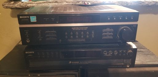 Sony reciver CD player and speakers