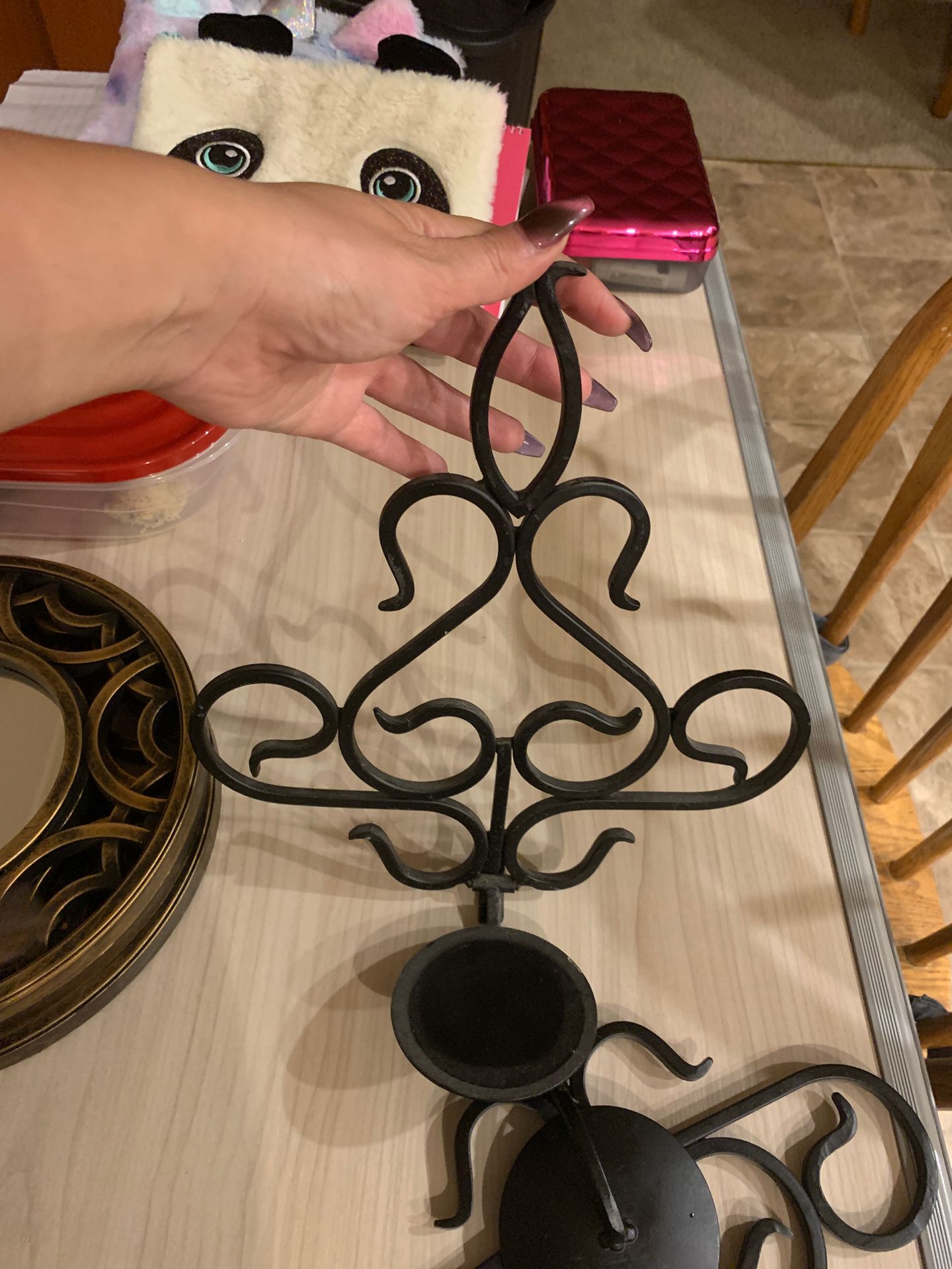 Wall candle holders