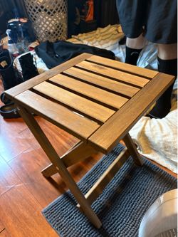 Ikea wooden outdoor table