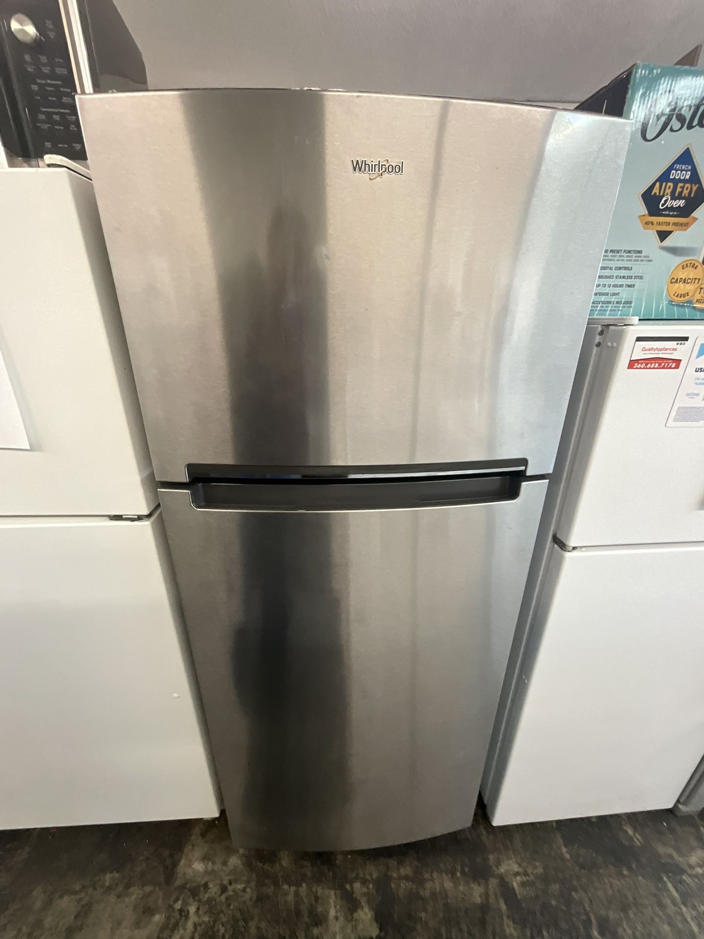 STAINLESS STEEL WHIRLPOOL REFRIGERATOR