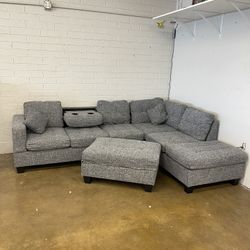 Sectional With Ottoman Brand New