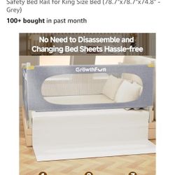 Growthfun Baby Bed Rail King Size White