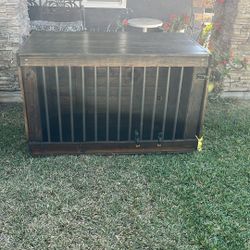 Solid wood dog crate Large