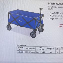 Uline Red Utility wagon