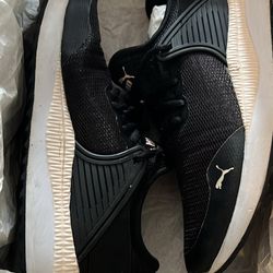 Puma softride slip on black sneakers women's size 7