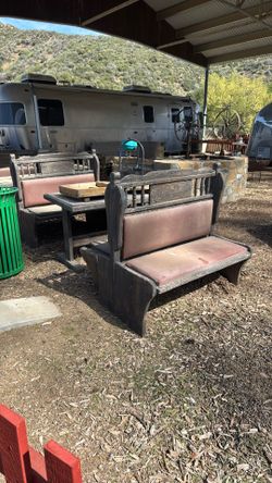 Antique Mess Hall Tables And Chairs