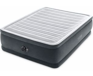 New In Box!  Intex Dura-Beam Deluxe Plush Built In Electric Pump (60”x80”x20”) Air Mattress $40 FIRM (#1386)