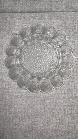 Indiana glass deviled eggs tray