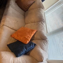 Suede 2 Piece Couch Set $400